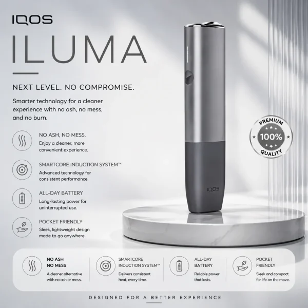 IQOS ILUMA ONE Pebble Grey – Buy Online in Dubai UAE