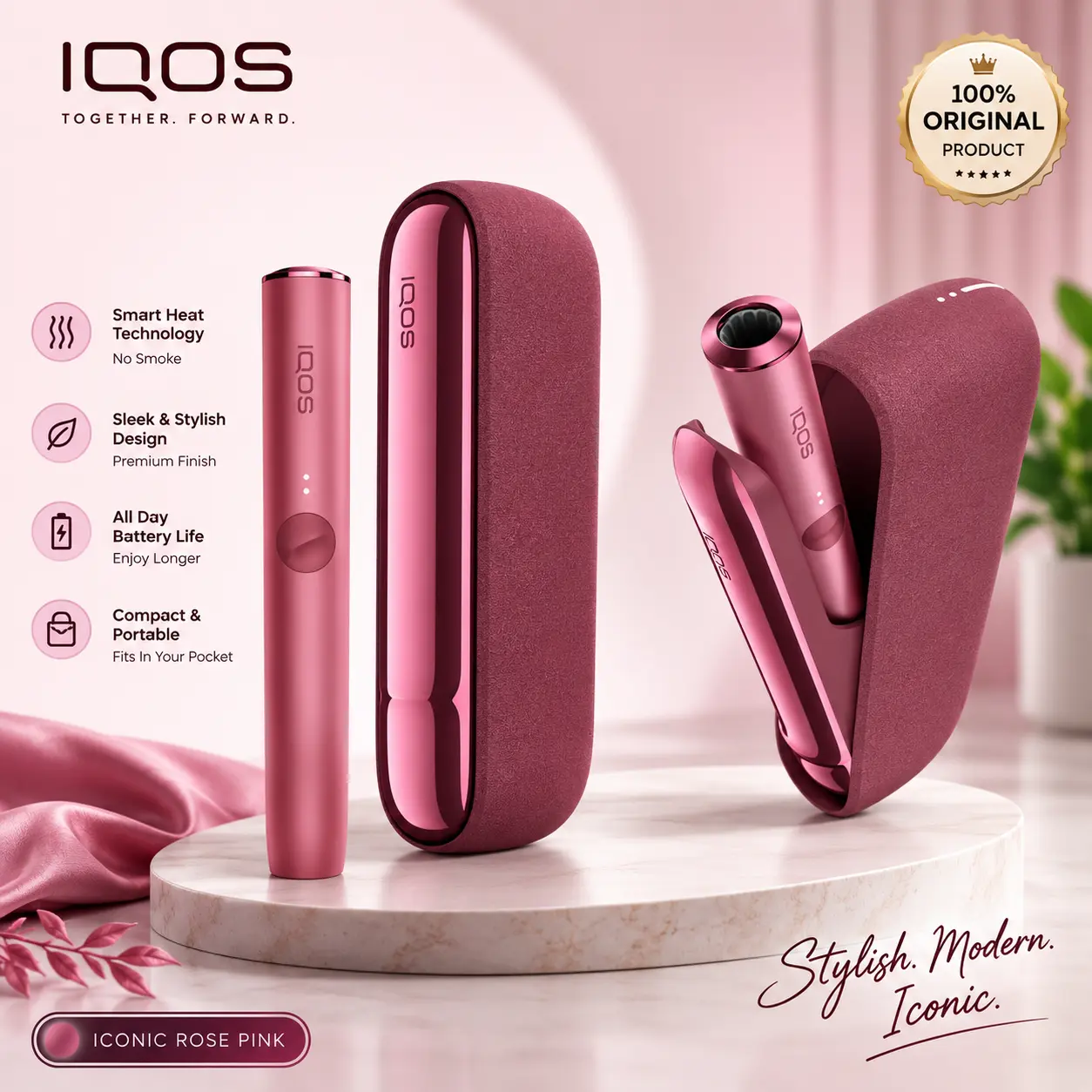 IQOS ILUMA Sunset Red Dubai