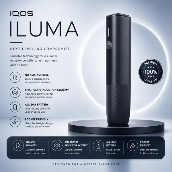 IQOS ILUMA i One Midnight Black – Buy Online in Dubai & Ajman