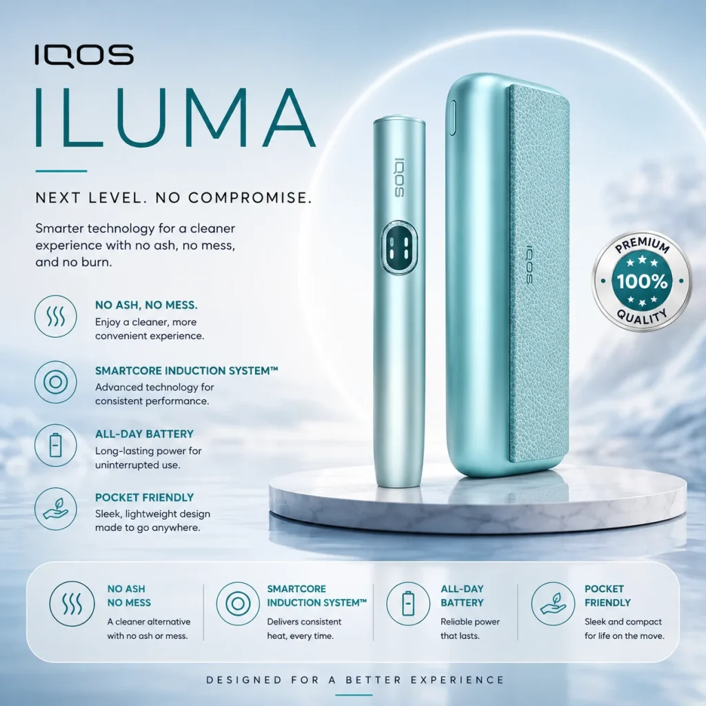 IQOS ILUMA i PRIME Breeze Blue – Buy Online Dubai UAE
