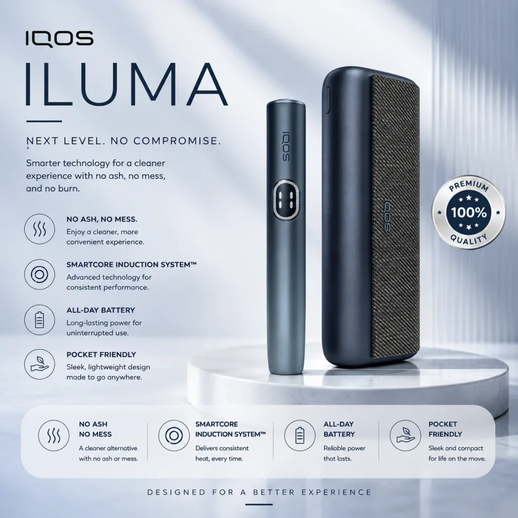 IQOS ILUMA i PRIME Midnight Black – Buy Online Dubai UAE
