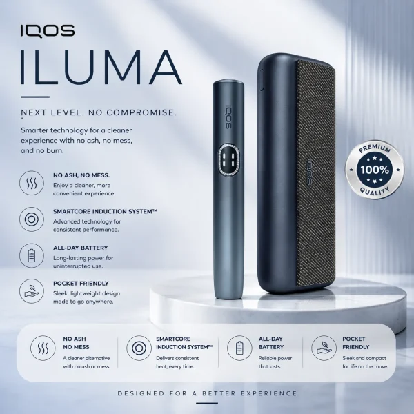 IQOS ILUMA i PRIME Midnight Black – Buy Online Dubai UAE