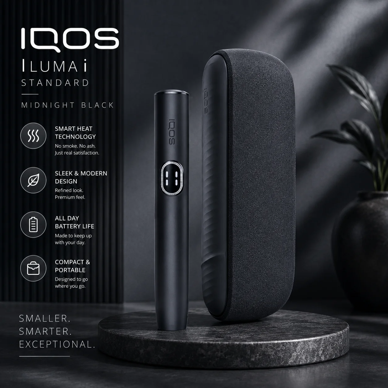 IQOS ILUMA i Standard Midnight Black Dubai