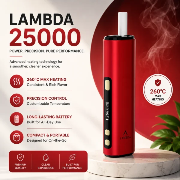 Lambda i8 Red Device – Buy Online for TEREA Sticks in Abu Dhabi & Dubai