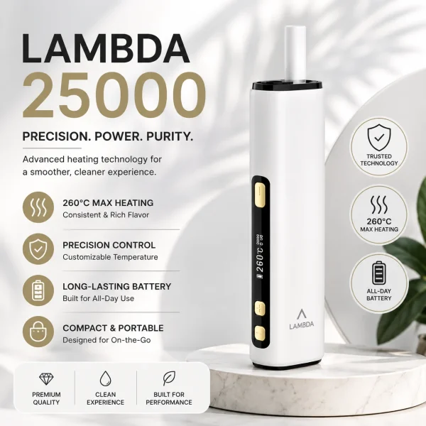 Lambda i8 White Device – Buy Online for TEREA Sticks in Dubai & Ajman