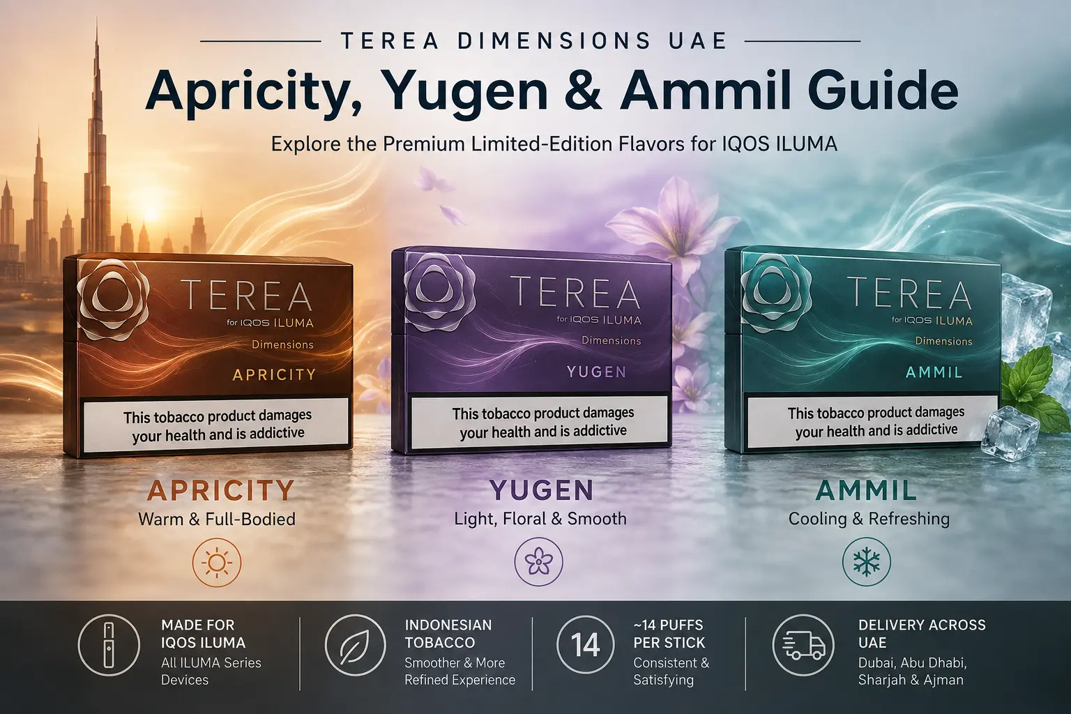 TEREA Dimensions UAE Apricity, Yugen & Ammil Guide