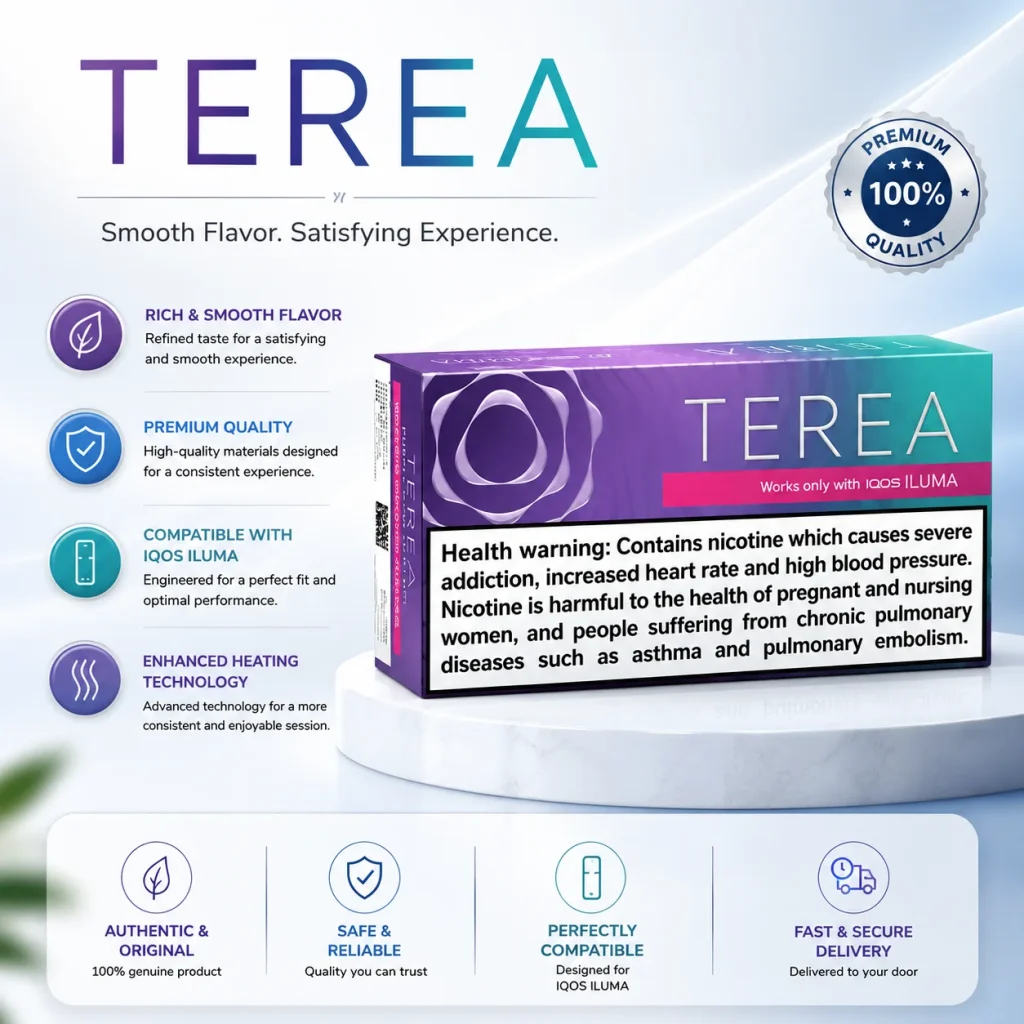 TEREA Purple Wave Menthol – Buy for IQOS ILUMA in Dubai