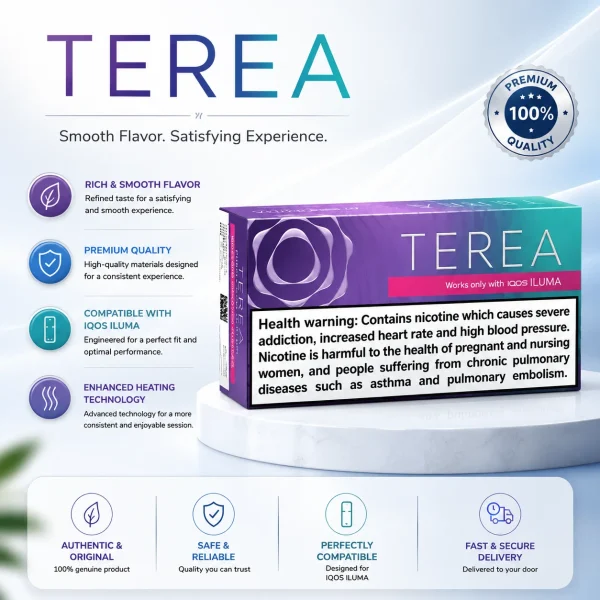 TEREA Purple Wave Menthol – Buy for IQOS ILUMA in Dubai