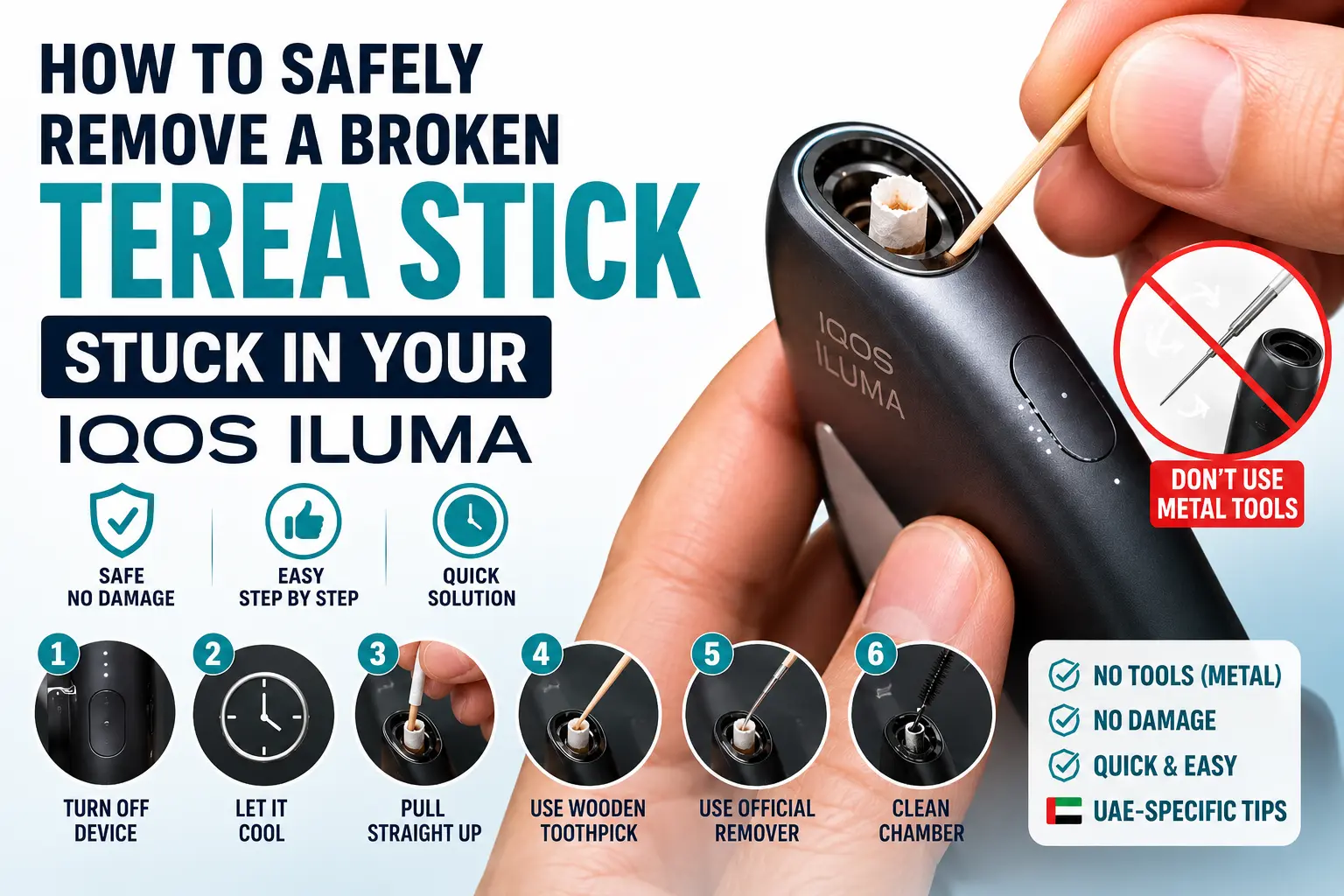 How to Safely Remove a Broken TEREA Stick Stuck in Your IQOS ILUMA
