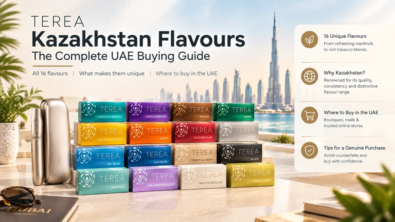 TEREA Kazakhstan flavours lineup for IQOS ILUMA in UAE