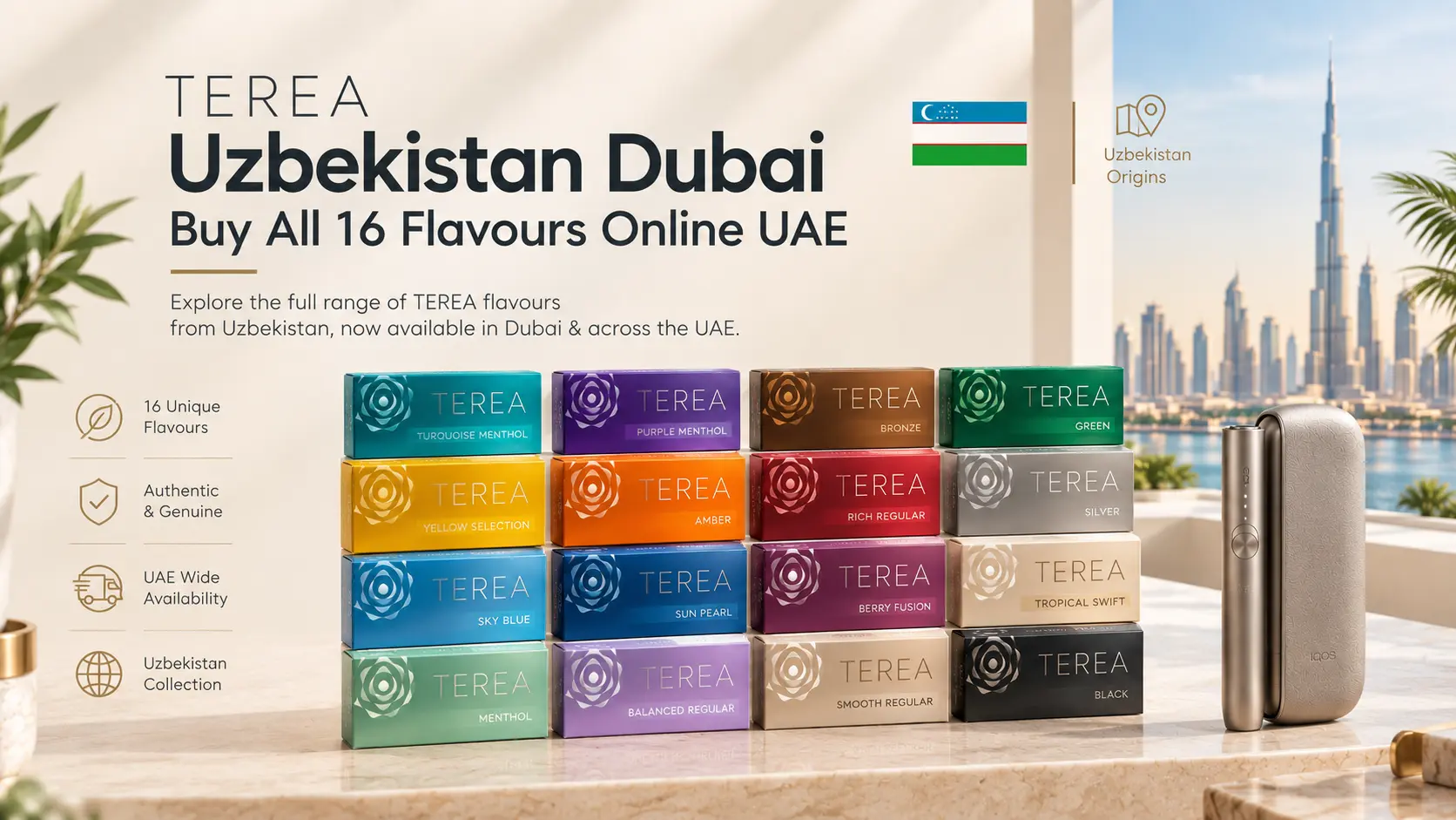 TEREA Uzbekistan Dubai flavours online