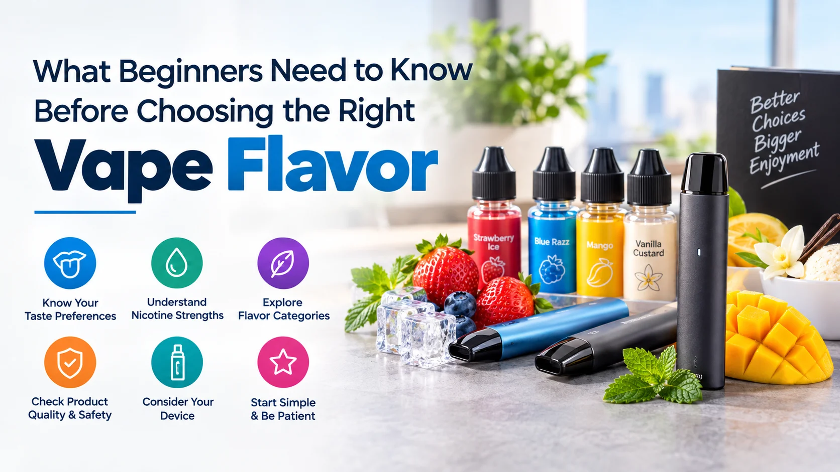 What Beginners Need to Know Before Choosing the Right Vape Flavor