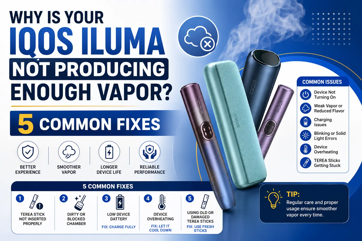 Why Is Your IQOS ILUMA Not Producing Enough Vapor 5 Common Fixes