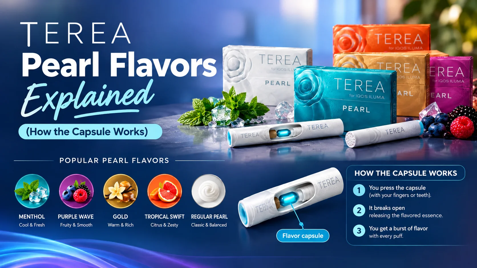 TEREA Pearl Flavors Explained (How the Capsule Works)